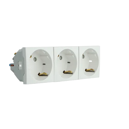 PRISE TRIPLE COUR SKO A/PROT - 6 MOD BLANC