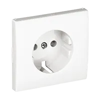 TAPA C/PROTECCIÓN P/BASE SCHUKO PLATA