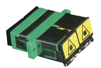 Acoplador para Conetores de Fibra Ótica SC APC Duplex
