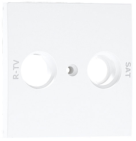  Cover Plate for R TV - SAT Socket Multibrand 2 Outputs