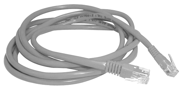 Patch Cord of 4 Pairs UTP Cable Cat. 5e and 2 RJ45 Male Plugs (0,5m length)