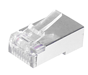 Shielded RJ45 FTP Plug 8 Contacts (armored)