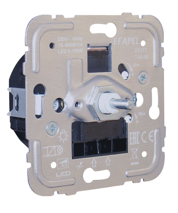 Regulador/Comutador de Luz Eletrónico para Lâmpadas de Baixo Consumo de 450W/VA R, C